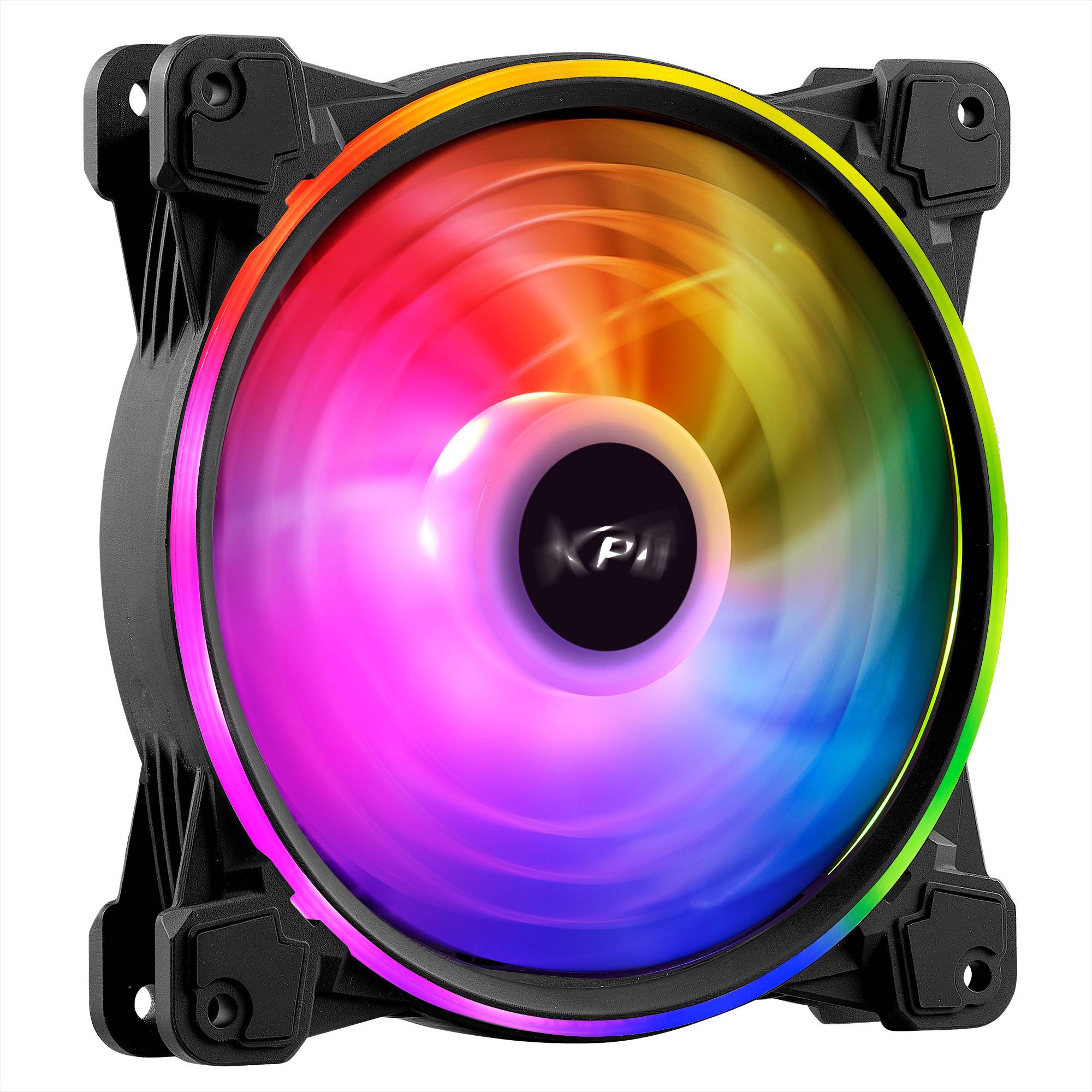 Ventilador XPG HURRICANE 140 ARGB PWM (Pulse Width Modulation). 140mm. Con Iluminacion ARGB. NEGRO. HURRICANE140ARGBPWM-BKCWW - Ventilador XPG HURRICANE 140 ARGB PWM (Pulse Width Modulation). 140mm. Con Iluminacion ARGB. NEGRO. HURRICANE140ARGBPWM-BKCWW -